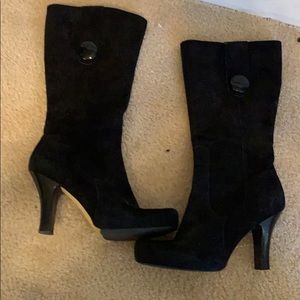Franco sarto black Suede boots